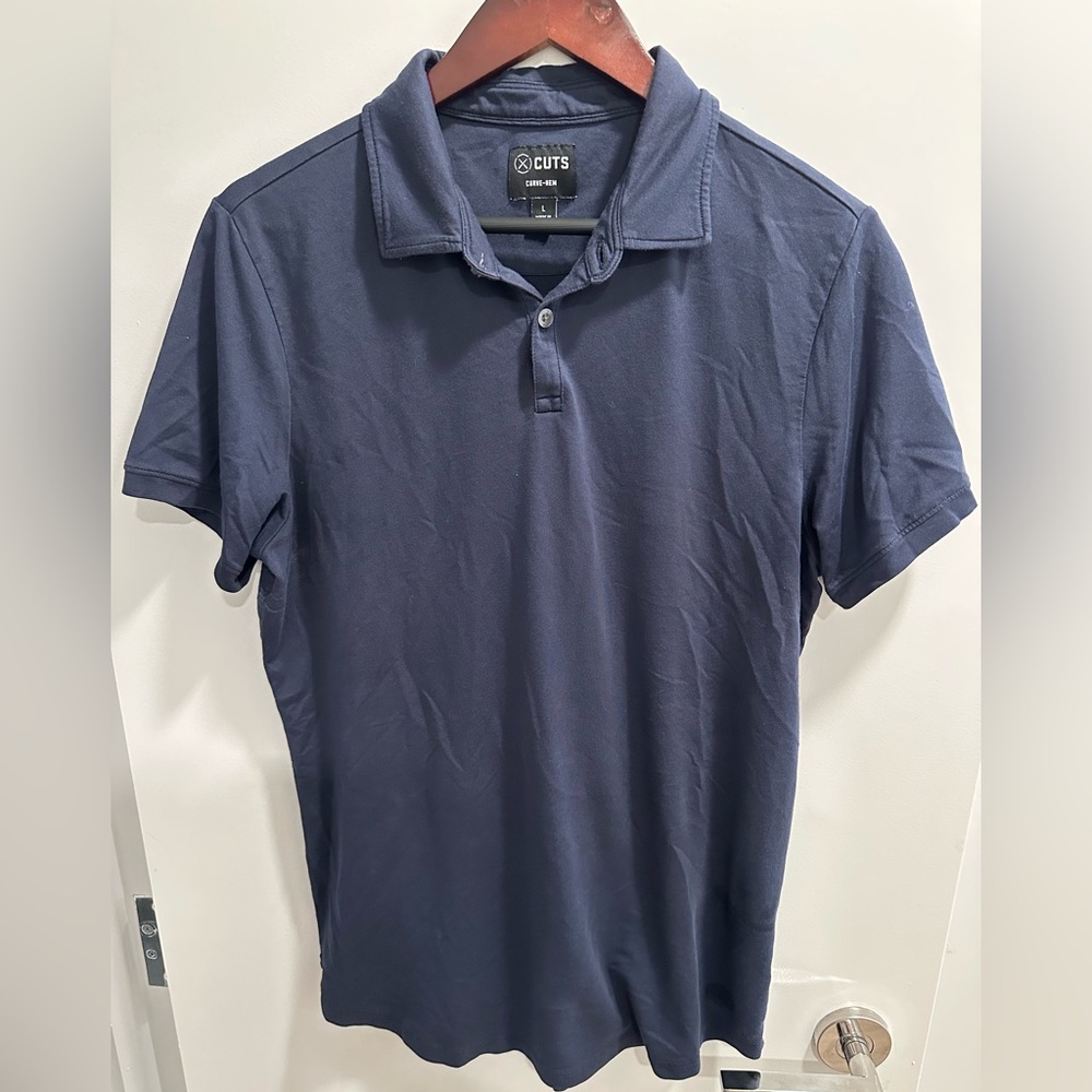 Cuts Clothing Blue Polo Shirt Performance Fabric
